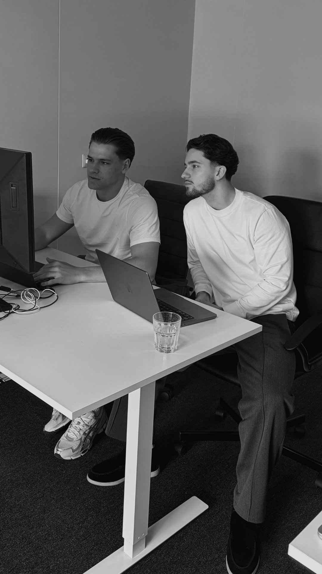 Kamal & Mick at the Ethereal office